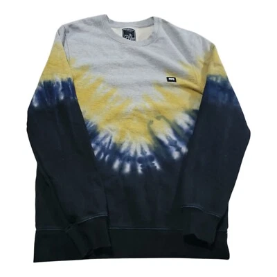 PRPS Multicolor Tie-Dye Cuello Redondo Polar Sudadera Pullover Para Hombres Talla Mediana  Foto 1 de 4