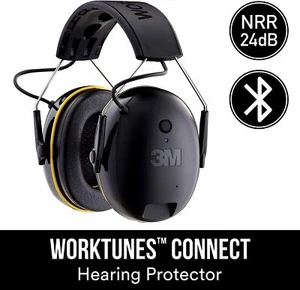 3M WorkTunes Connect Hearing Protector with Bluetooth Wireless Technology, 24 dB - Picture 1 of 12
