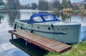 Besonderes Aluboot, Backdecker-Form, Motorboot, 8m lang, Holland-Werft, UNIKAT - Bild 1 von 18