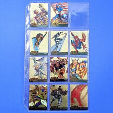 Marvel 1995 Metal Blaster Fleer Limited Gold Edition, 11 Cards Of An 18 Card Set
