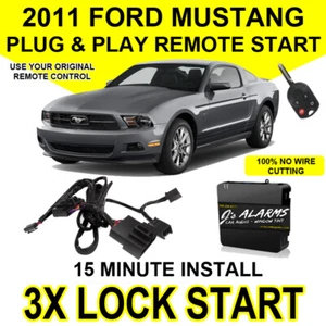 2011 Ford Mustang Plug & Play Remote Car Starter DIY Install 3X Lock FO1A - Picture 1 of 2