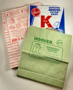 6 Original Vtg Canister Vacuum Bags 4 Kenmore 5055 Type C & 2 For Hoover Spirit - Picture 1 of 6
