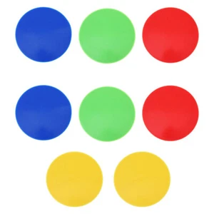 8pcs Stadium Landmarks Round Flat Landmark Pads Red Blue Yellow Green - Picture 1 of 20