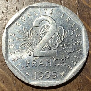 PIECE DE 2 FRANCS SEMEUSE 1995 (806) TRÈS RARE !!! 15011 EXEMPLAIRES SEULEMENT - Picture 1 of 2