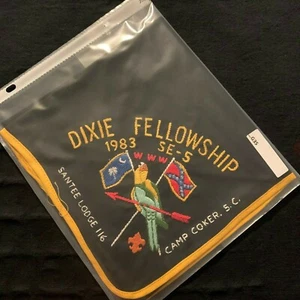 DIXIE FELLOWSHIP 1983 SE-5 SANTEE LODGE 116 CAMP COKER S.C. HALSTUCH ...G35 - Bild 1 von 1
