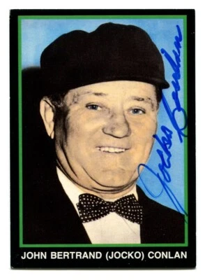 1988 T&M Umpires #63 Jocko Conlan (dec. 1989) Signed Auto Baseball Card - Image 1 of 2