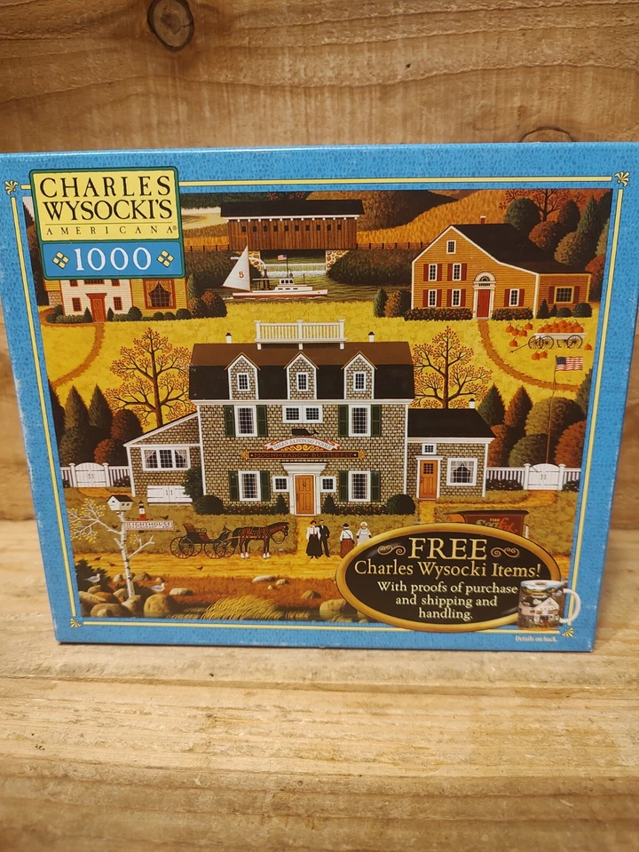 Charles Wysock's " Moonmeadow Cove" Hasbro 2004  1000 Piece Puzzle - Image 1 of 4