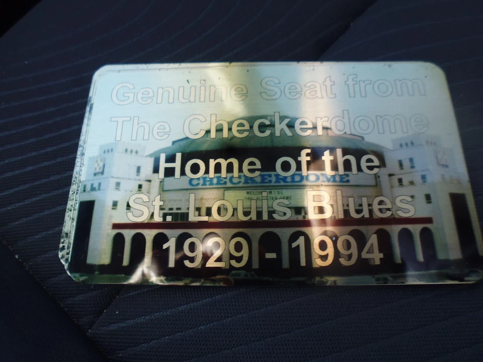 PLACA ASIENTO ESTADIO CHECKERDOME ARENA ST. LOUIS BLUES Foto 1 de 1