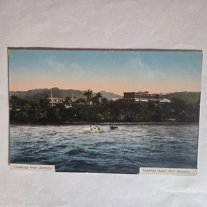 Titchfield Hotel Port Antonio Jamaica from the Sea Color Postcard unmailed - Picture 1 of 2