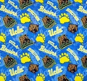 University of California Los Angeles UCLA Licensed Bruins Cotton Fabric 1 7/8 YD - Picture 1 of 6