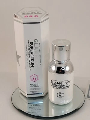 Glamglow Superserum 6-Acid Refining Treatment Full Size 1 oz New In Box - Image 1 of 4