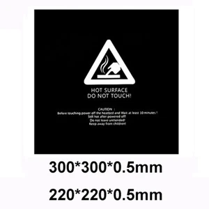 Drukarka 3D Łóżko drukarskie Łóżko grzewcze Naklejka Drukarka 3D 300 * 300mm 220 * 220mm - Zdjęcie 1 z 3