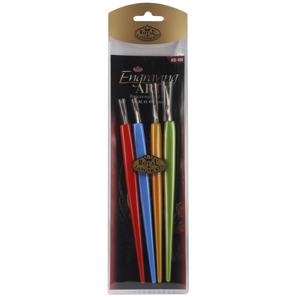 Herramientas rascadoras de arte para grabado de láminas Royal & Langnickel(R) paquete de 4- Foto 1 de 1