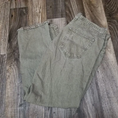 Jeans jeans verde camelo perna reta masculino tamanho 38 x 32 - Imagem 1 de 4