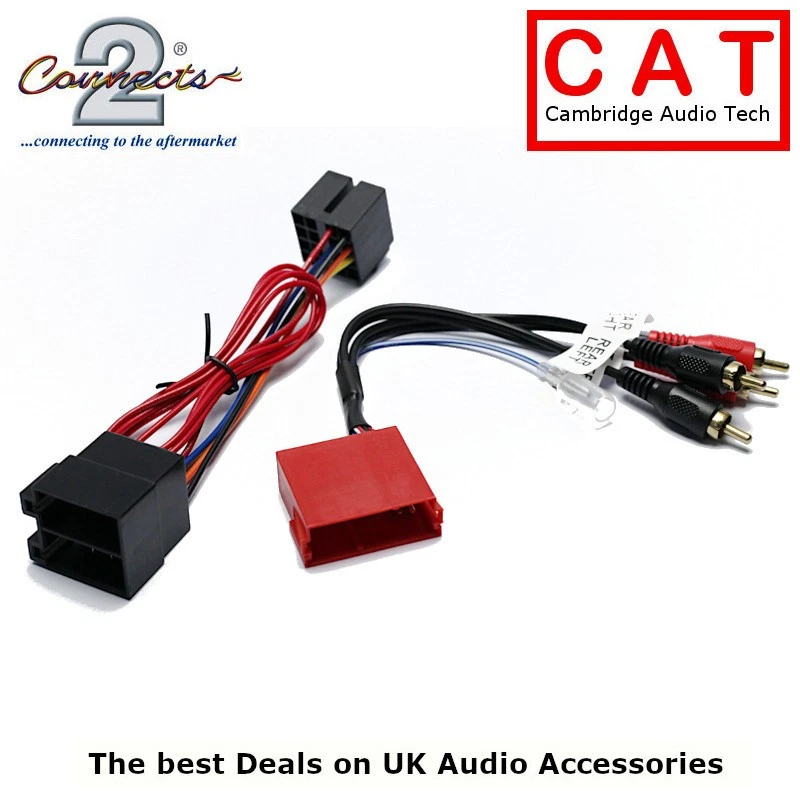 CT20AU11 Audi BOSE Car Radio Amplified system to RCA Harness adapter - Image 1 of 1