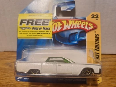 Lincoln Continental 2007 Hot Wheels primeras ediciones 1964 blanco Foto 1 de 3