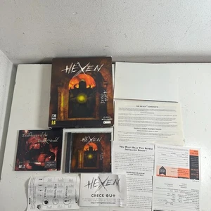 Hexen Deathkings of the Dark Citadel (PC, 1996) Big Box With Poster Video Game - Picture 1 of 20
