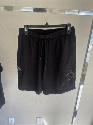 Bañador REEBOK vintage años 90 negro con logotipo grande con cordón forrado en la cintura M. Foto 1 de 4