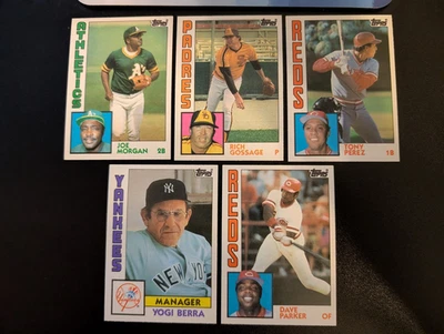1984 Topps Traded - Lote de 5 cartas (J6) - Imagem 1 de 4