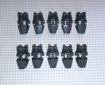 10 Bionicle Lego 32475 Dark Bluish Gray Foot Feet Vahki style Genuine Lego Parts - Image 1 of 4