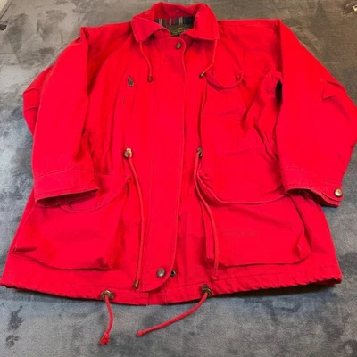 Chaqueta Express Provencal Clásica Roja Hombre Mediana Forrada a Cuadros Abrigo de Campo Foto 1 de 4