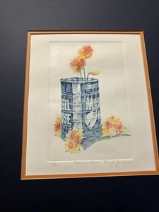 Acquaforte originale Darryl Zudek "Maxwell House" opaca 20" x 18" - Foto 1 di 12