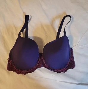 Sujetador de encaje Wacoal Abrazo 853191 talla 38C contorno forrado modelando azul profundidades cordobés - Imagen 1 de 8