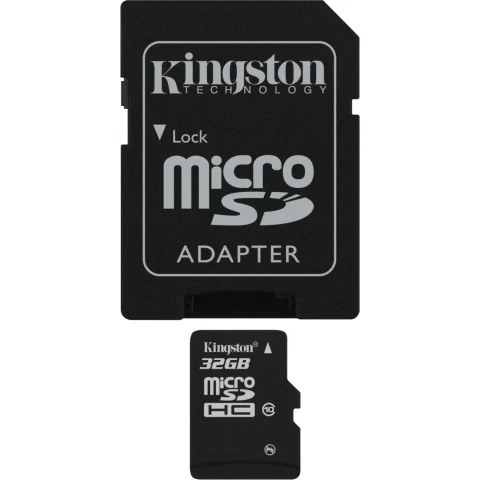 Kingston 32GB, Class 10 10MB/s - MicroSDHC Card - SDC10/32GB