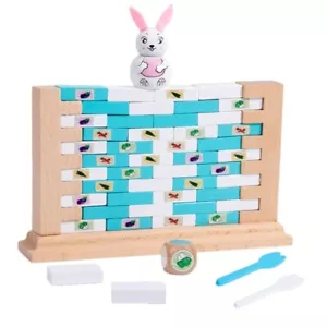 Wooden Tumbling Tower Stacking Toy Block Preschool Fine Motor Skill Toy - Bild 1 von 8