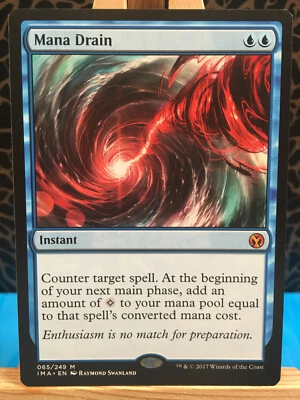 MTG - Mana Drain. Iconic Masters.  Blue - Mythic Instant. - Image 1 of 2