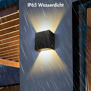 LED Wandlampe Cube 12W Wandleuchte Lampe Up Down für außen/innen wasserdicht DHL - Bild 1 von 14