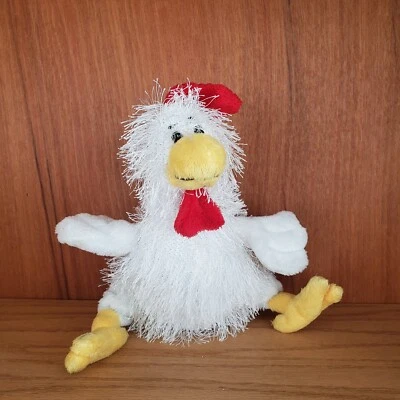 Ganz Fuzzy Hairy Sweet Webkinz Lil'Kinz White Chicken Plush Stuffed Gift - Image 1 of 4