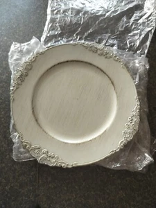 Tiger Chef Antique Plates - Chargers for Dinner Plates - Set of 12 Antique White - Picture 1 of 7