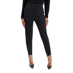 Burberry Black Cotton-blend High-waist Tailored Jodhpur Trousers - Picture 1 of 5