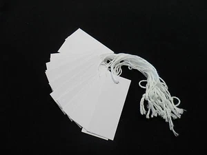 White Recycled Small Swing Tags Pack of 50 - Picture 1 of 1