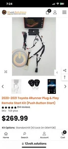 2020-2021 Toyota 4runner remote starter (Push To Start) - Picture 1 of 8