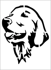 GOLDEN RETRIEVER Cara de Raza de Perro 8,5 x 11 Plantilla Hoja de Plástico NUEVA S850 - Imagen 1 de 2