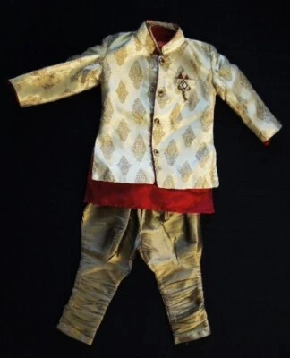 ELEGANT INDIAN / S. ASIAN SHERWANI + KURTA + CHURIDAR - ETHNI'KA - SIZE 2 - NEW! - Image 1 of 4