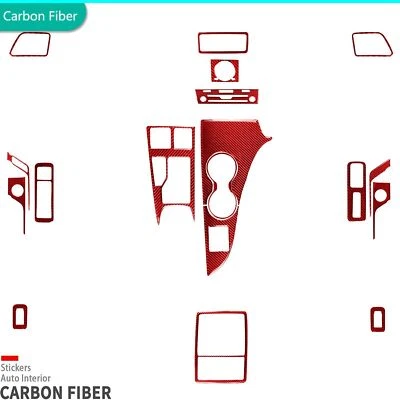 20Pcs Red Carbon Fiber Kits Full Interior Trim For Lexus RX350 RX450H 2016-2019 - Изображение 1 из 4