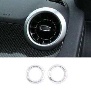 Console L&R Air Outlet Vent Trim 2PCS Fit For Benz GLB W247 2020-22 Matte Silver - Picture 1 of 7