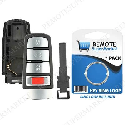 Replacement for Volkswagen 2006-2010 Passat Remote Key Fob Shell Case Pad Foto 1 de 4