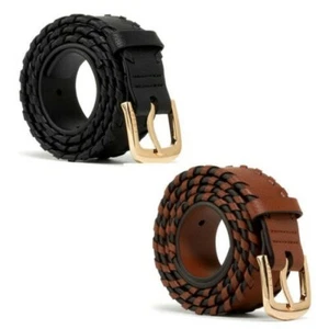 LIU JO Women's Belt Girl Logo Fashion Accessory Buckle Gold Belt AA1012E0031 - Picture 1 of 9