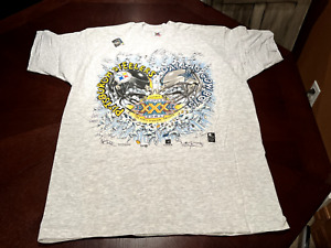 VTG 1996 Dallas Cowboys Pittsburgh Steelers SB XXX Matchup Single Stitch T-Shirt