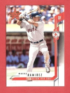 Tarjeta promocional de muestra de producción limitada Manny Ramírez 2001 Leaf Rookies & Stars #24 - Imagen 1 de 2