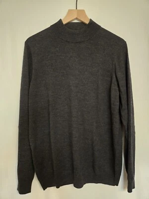 Suéter para mujer Pronto-Uomo 100 % lana merino extra fina talla mediana gris oscuro Foto 1 de 2