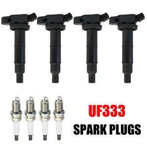 4x Bobina de encendido y 4x Bujía de iridio para Toyota Camry 2002-11 2,4 L OEM UF333 - Imagen 1 de 11