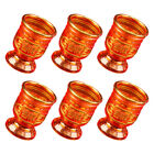  6Pcs Offering Cup Decorative Worship Cup Temple Offering Cup Multi-Function
