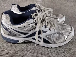 Reebok Mens Quick Chase Running Shoes White Blue M47841 Low Top Lace Up Mesh 8.5 - Picture 1 of 12
