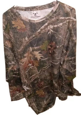 Camouflage Forest Branches Leaves Men's 3XL Long Sleeve Shirt By TrueTimber - Image 1 of 2