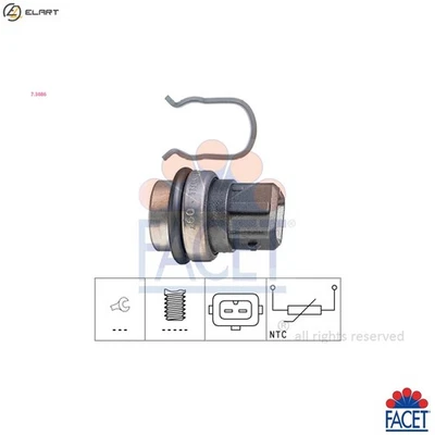 SENSOR COOLANT TEMPERATURE 7.3086 FOR VW SANTANA GOLF/II/Mk/III/Cabriolet/� 2.0L - Image 1 of 4
